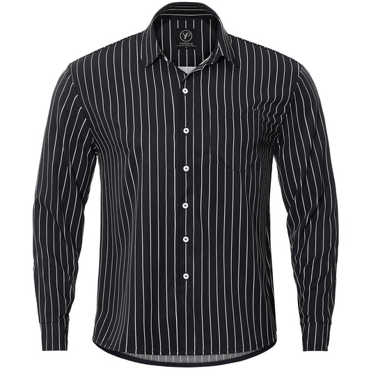 Geometry Men's Pocket Long Sleeve Shirts