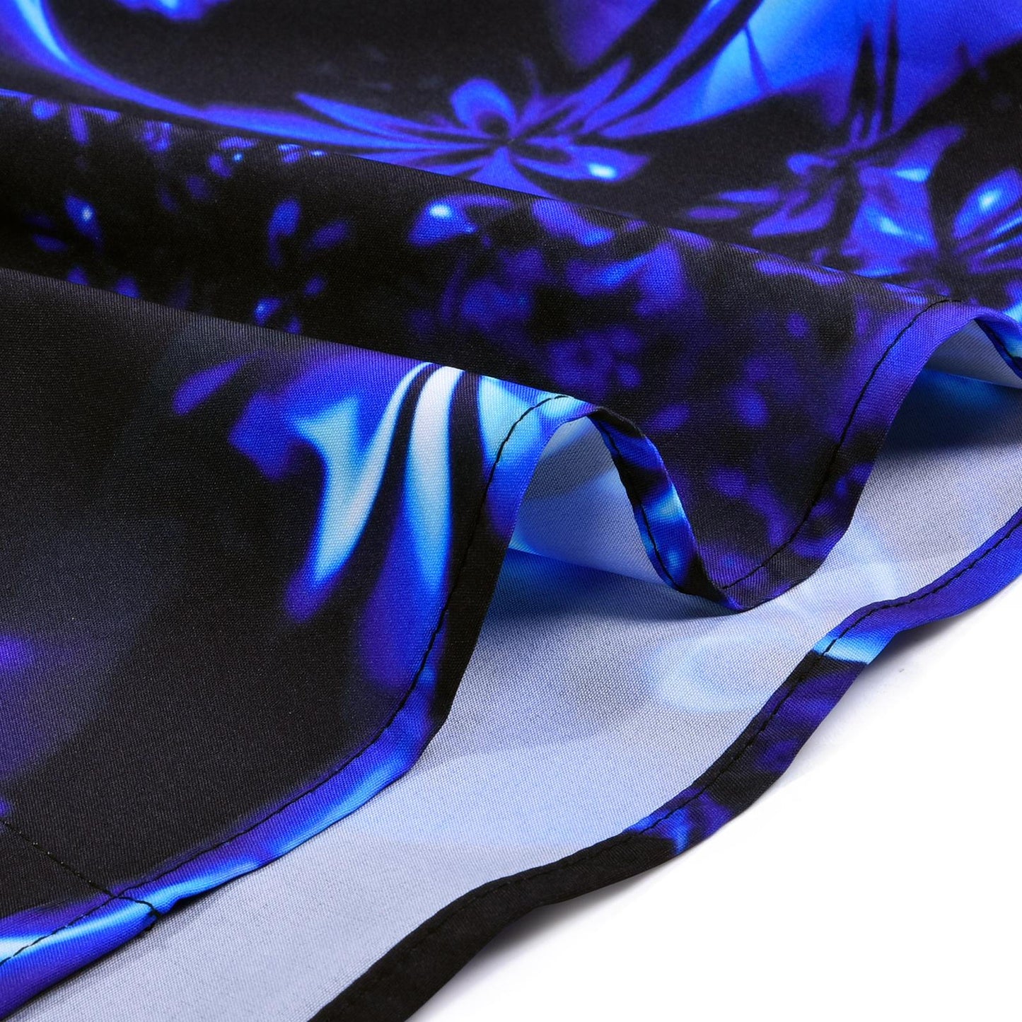 Gradient Floral Short Sleeve Hawaiian Shirt