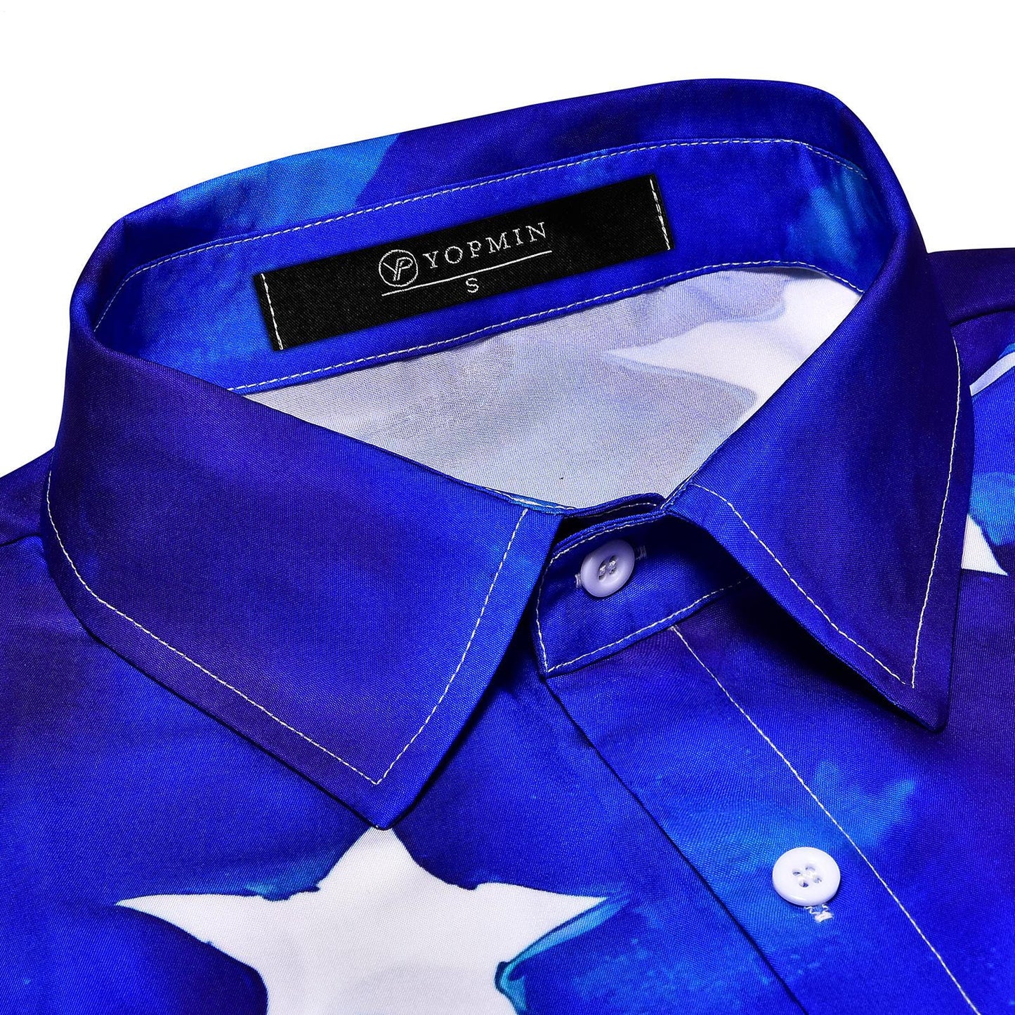 Flag Print Men's Short Sleeve Hawaiin Shirt