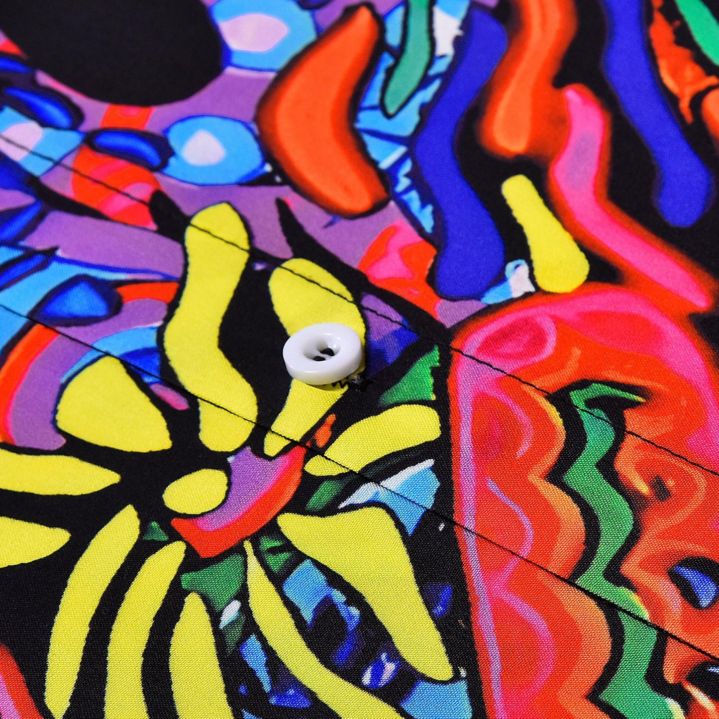 Abstract Short Sleeve Hawaiian Shirt