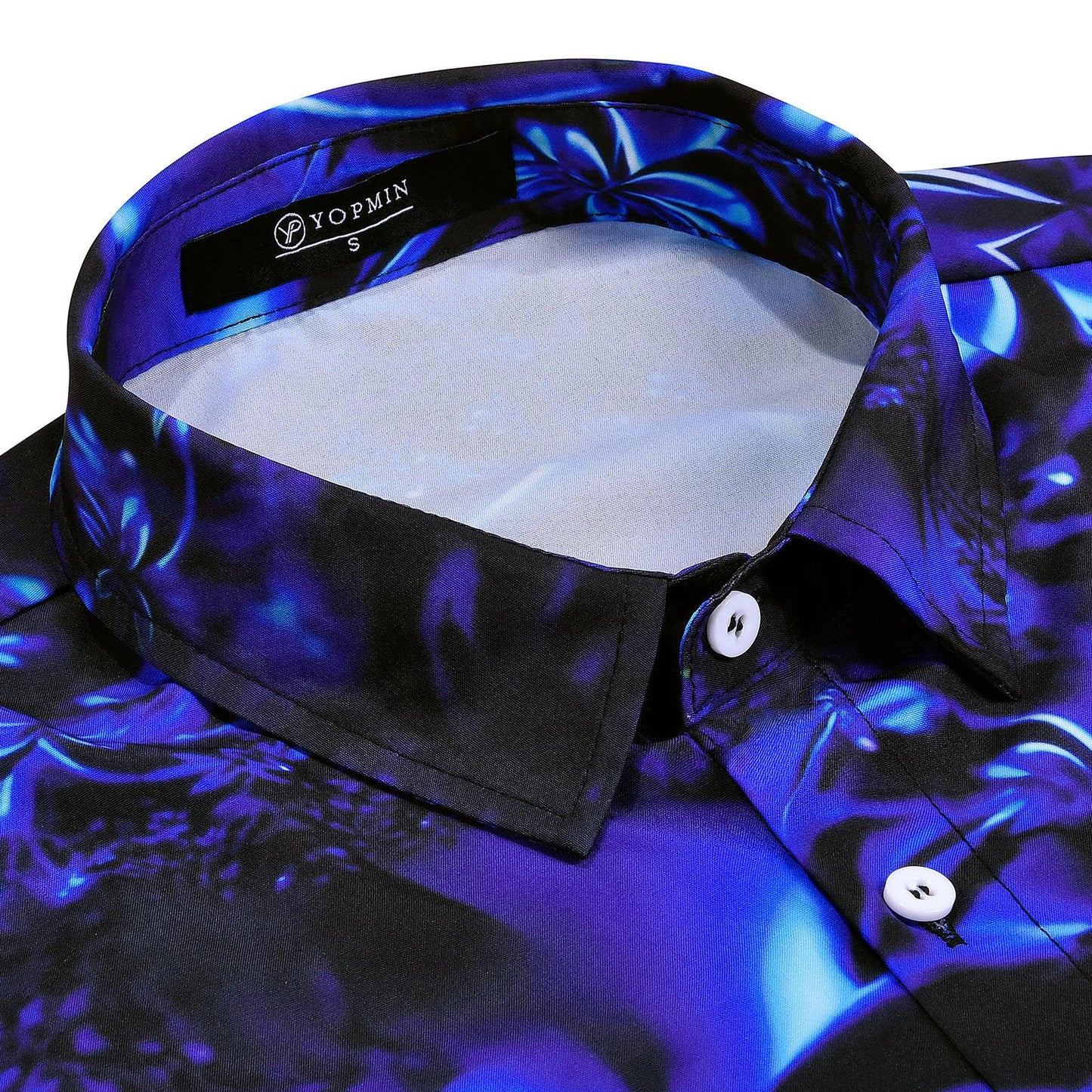 Gradient Floral Short Sleeve Hawaiian Shirt