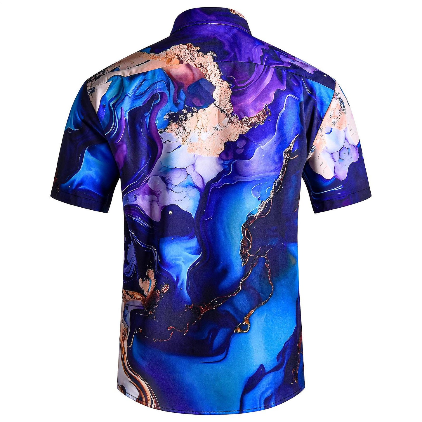Abstract Short Sleeve Hawaiian Shirt