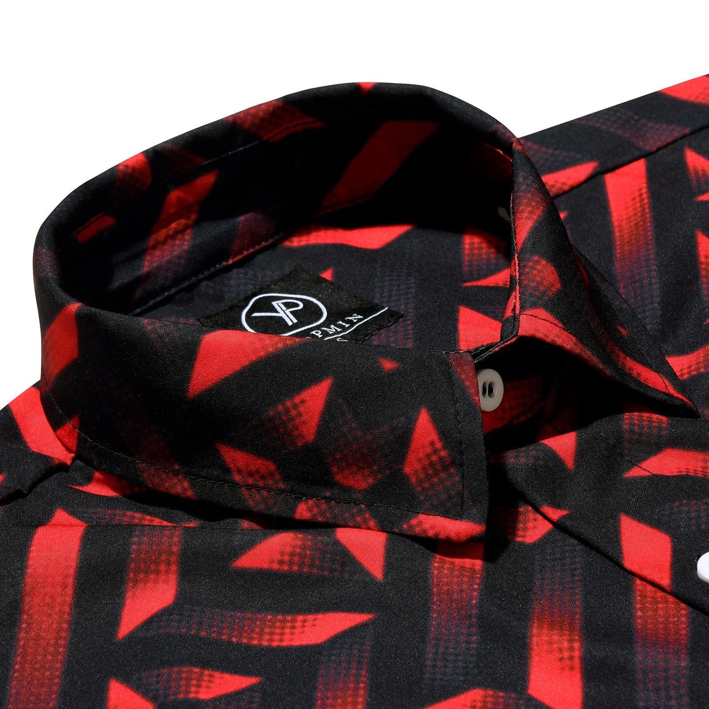 Geometric Men's Pocket Long Sleeve Shirts