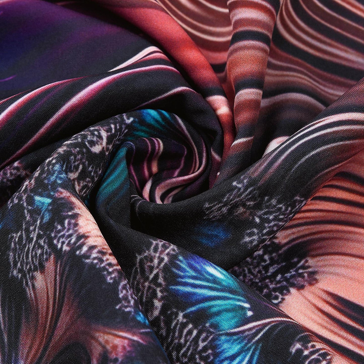 Abstract Men's Pocket Long Sleeve Shirts