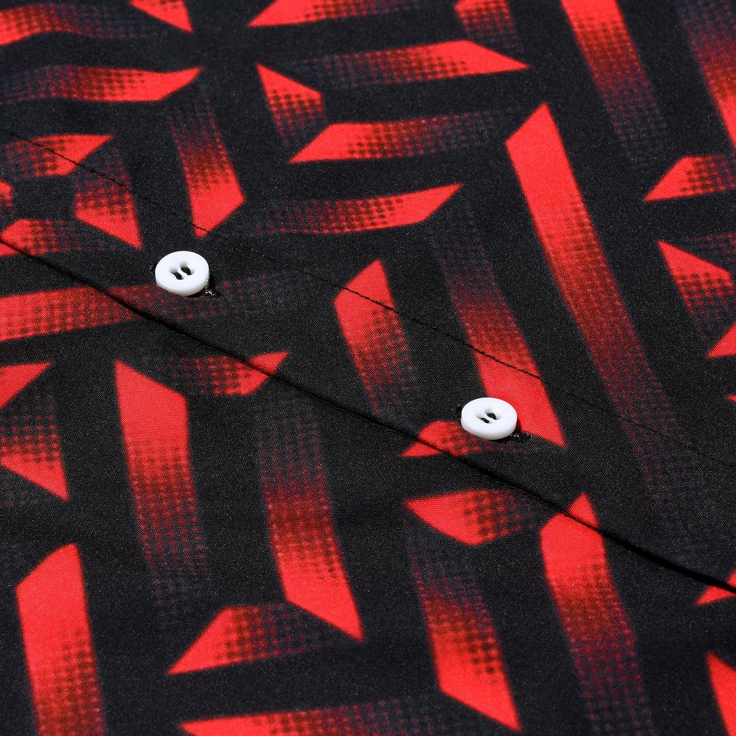 Geometric Men's Pocket Long Sleeve Shirts