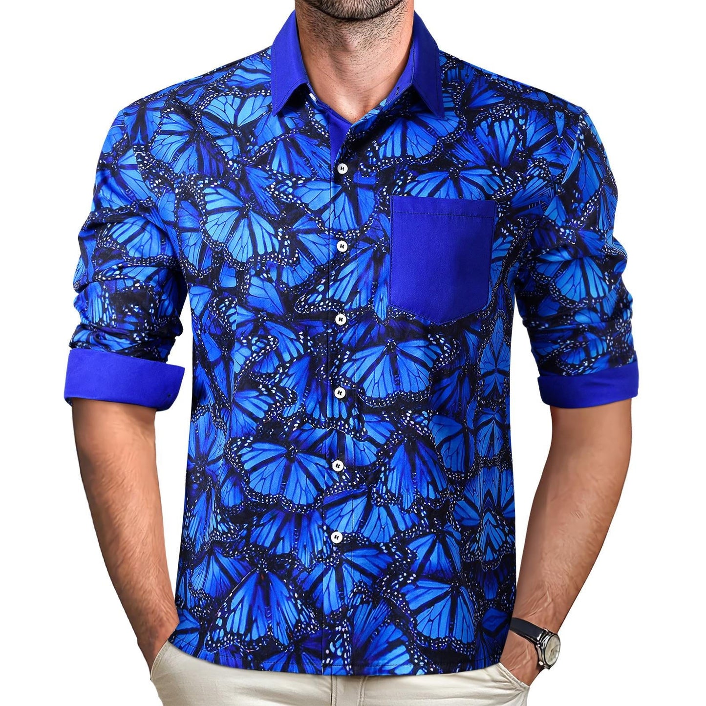 Men's Pocket Long Sleeve Shirts