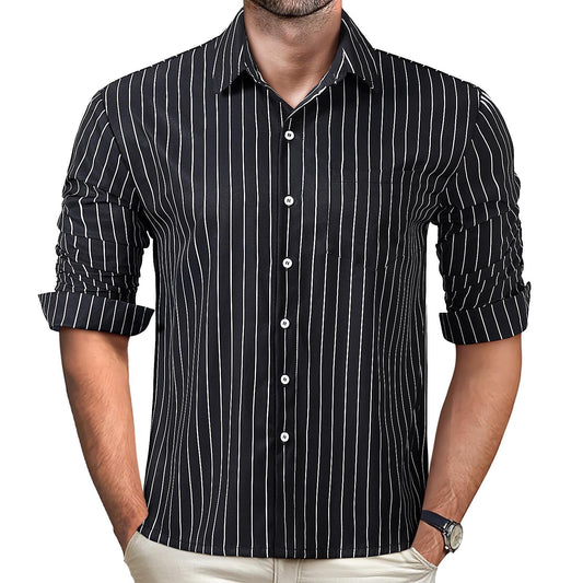 Geometry Men's Pocket Long Sleeve Shirts