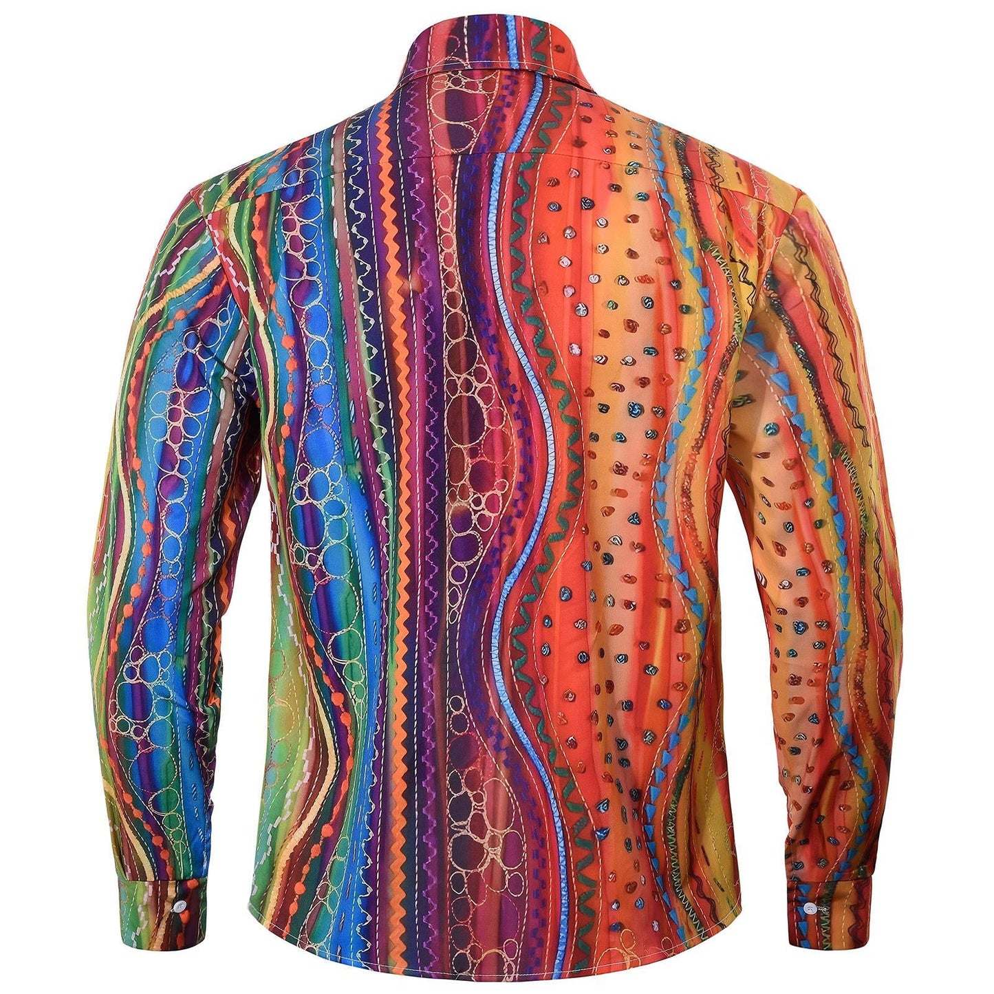 Geometry Men's Pocket Long Sleeve Shirts