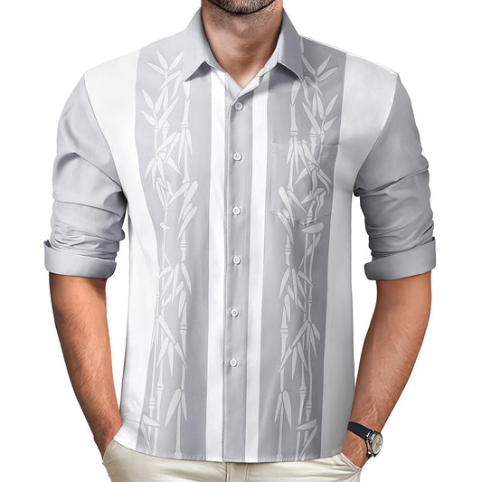 Plant Men's Pocket Long Sleeve Shirts