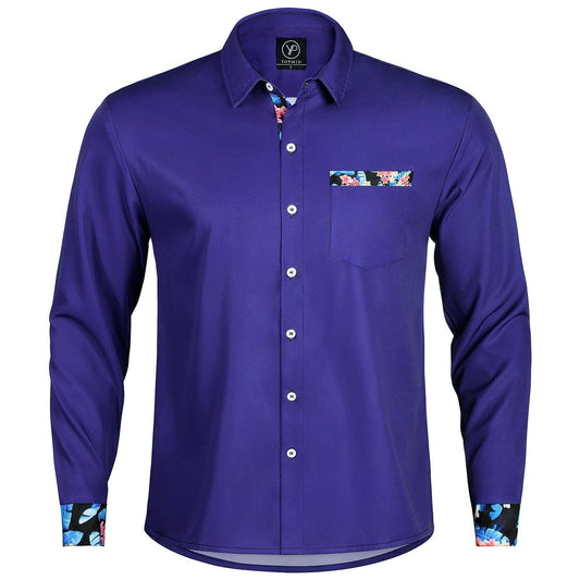 Plant Men's Pocket Long Sleeve Shirts