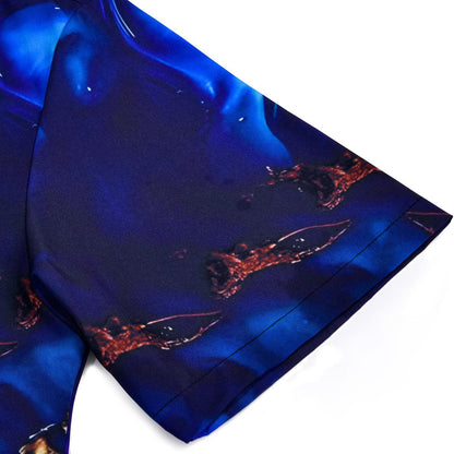 Abstract Short Sleeve Hawaiian Shirt