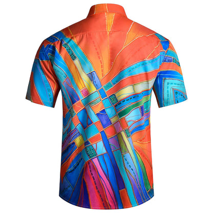 Geometry Short Sleeve Hawaiian Shirt