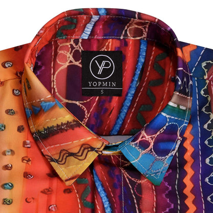 Geometry Men's Pocket Long Sleeve Shirts