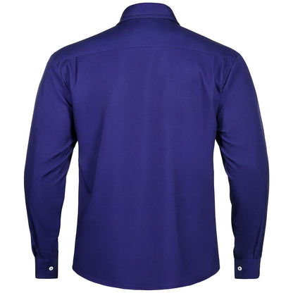 Floral Men's Pocket Long Sleeve Shirts