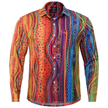 Geometry Men's Pocket Long Sleeve Shirts