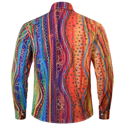 Geometry Men's Pocket Long Sleeve Shirts