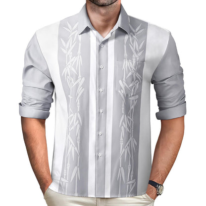 Plant Men's Pocket Long Sleeve Shirts