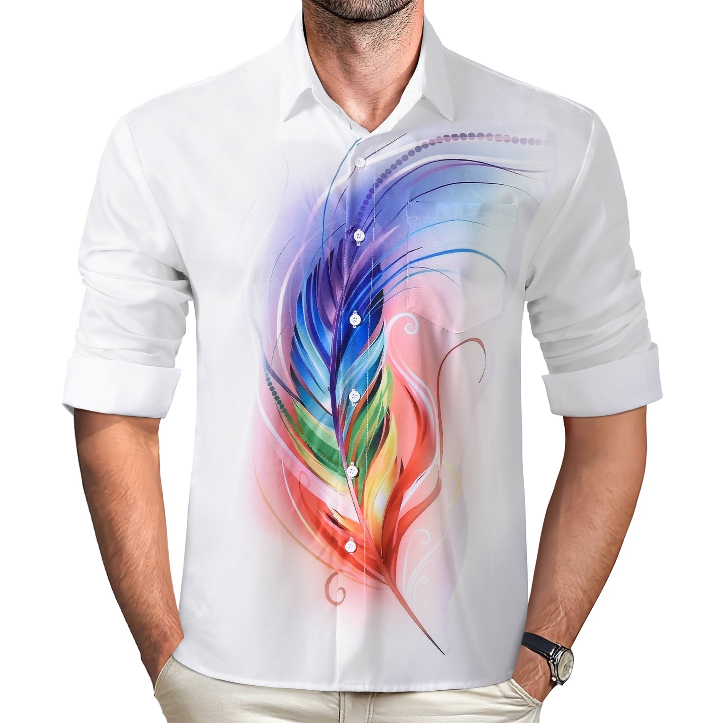 Men's Pocket Long Sleeve Shirts